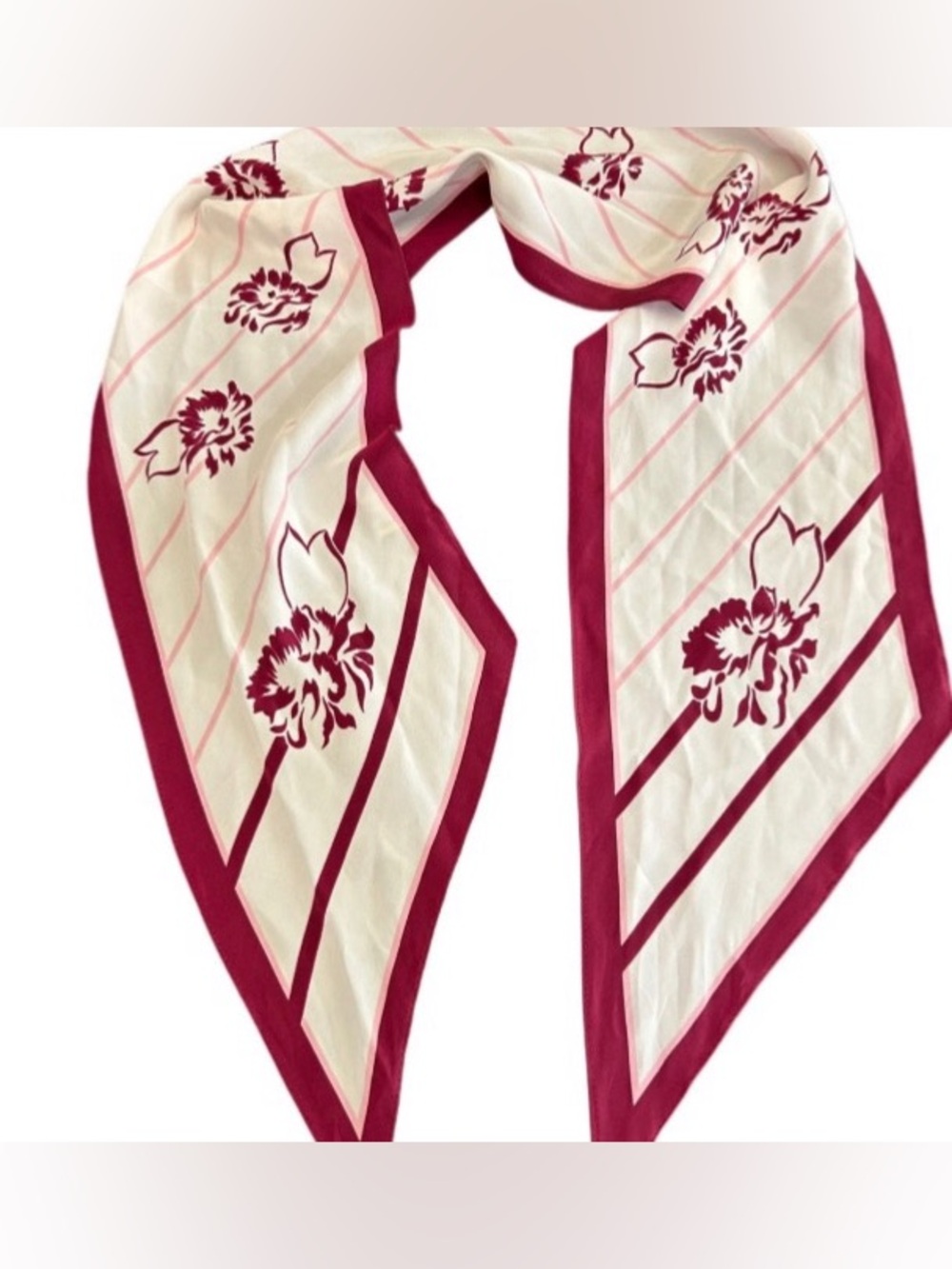 Vintage Scarf Anne Rothschild For Hanes Silk Reflections Women’s Silky 46” Japan